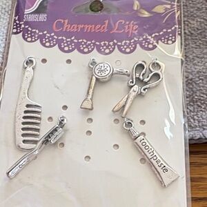 Silver Craft Charms Set